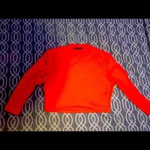 Shein orange crop top